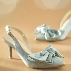 ANTHROPOLOGIE Seychelles Neve II Slingback Kitten Heels Size 7.5 MSRP $158